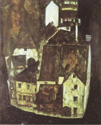 Egon Schiele Dead City III (mk12) France oil painting art